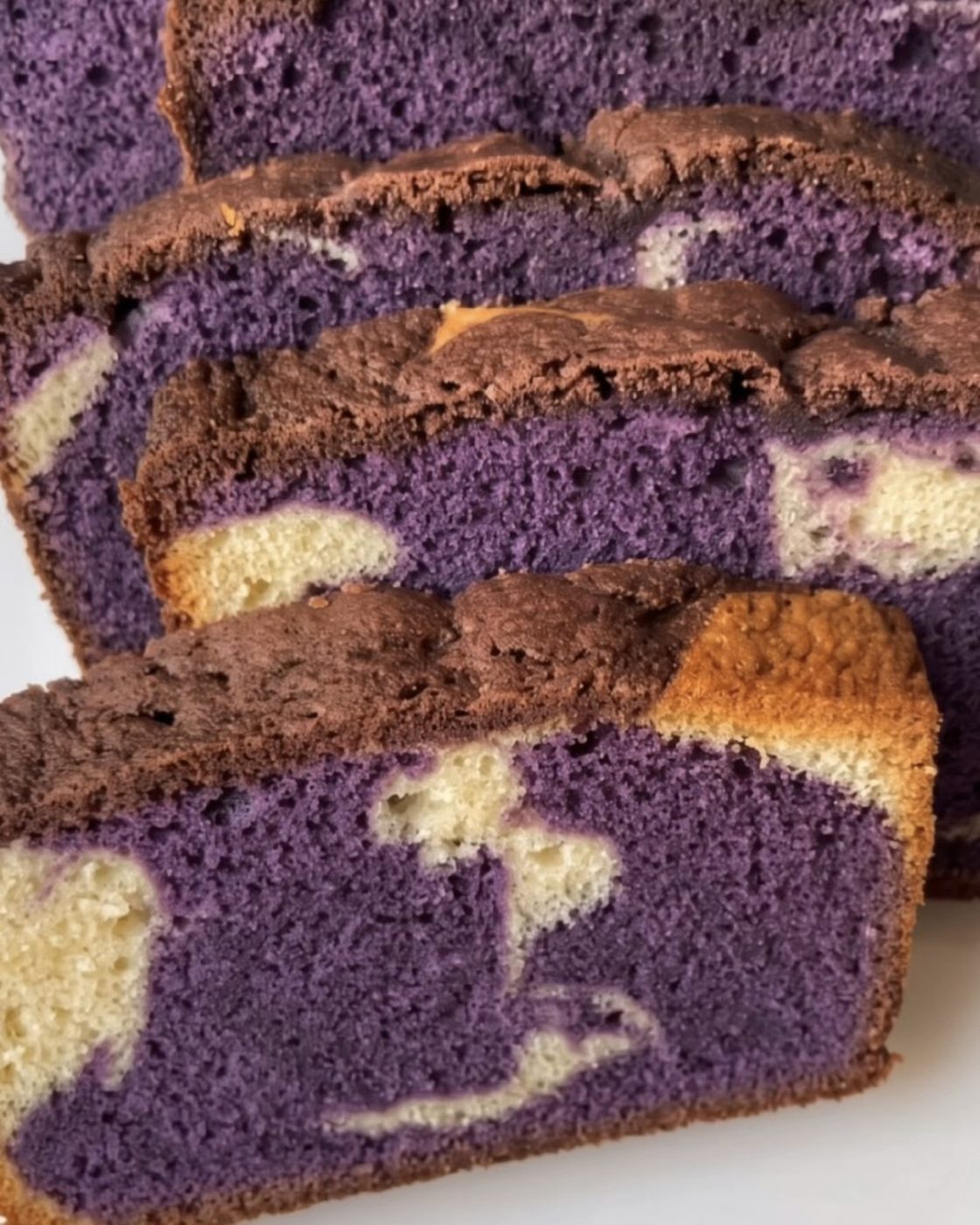 La Migliore Torta Marmorizzata all'Ube con Ube Halaya Fatto in Casa