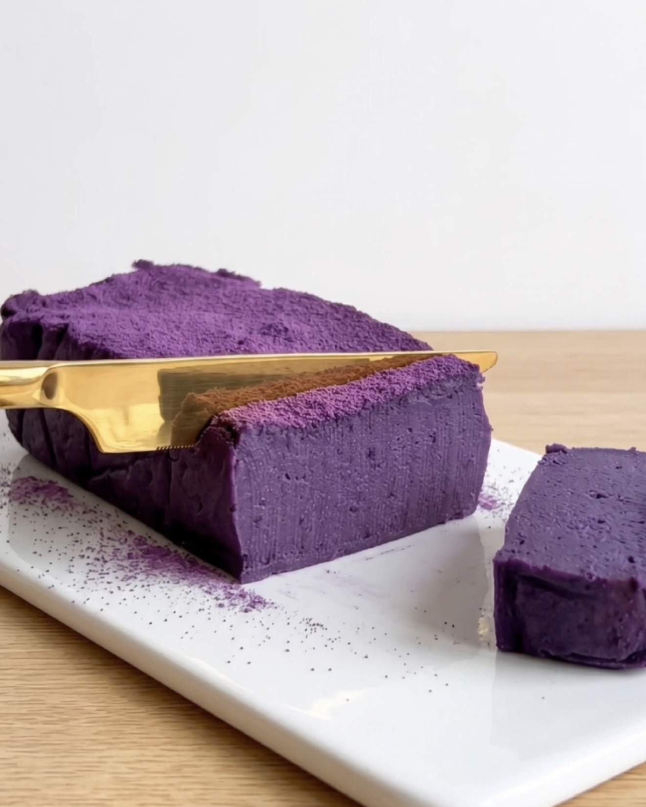 Brownies Fudge di Ube al Tofu (Sani e Proteici)