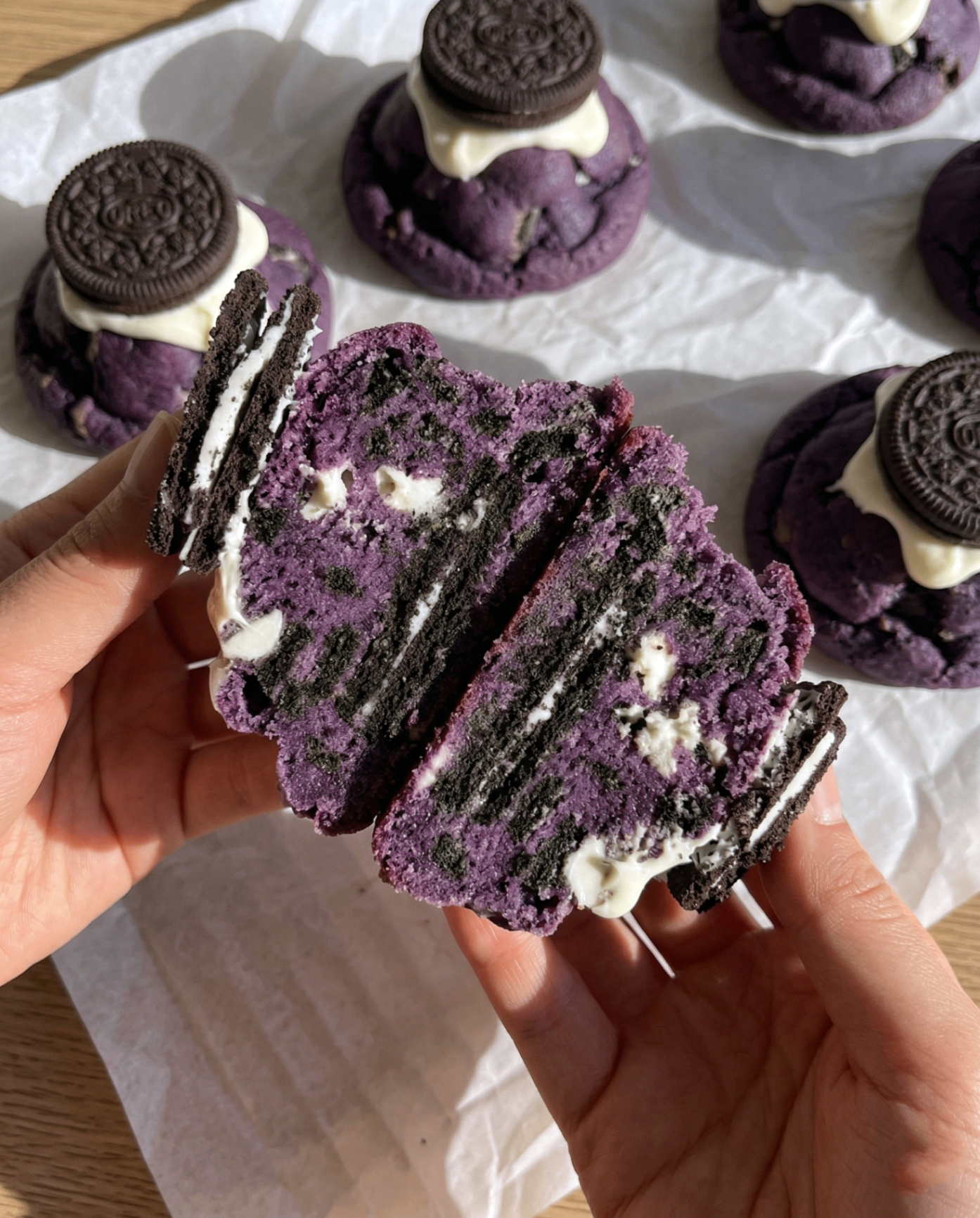 Cookies Ube Oreo in stile New York